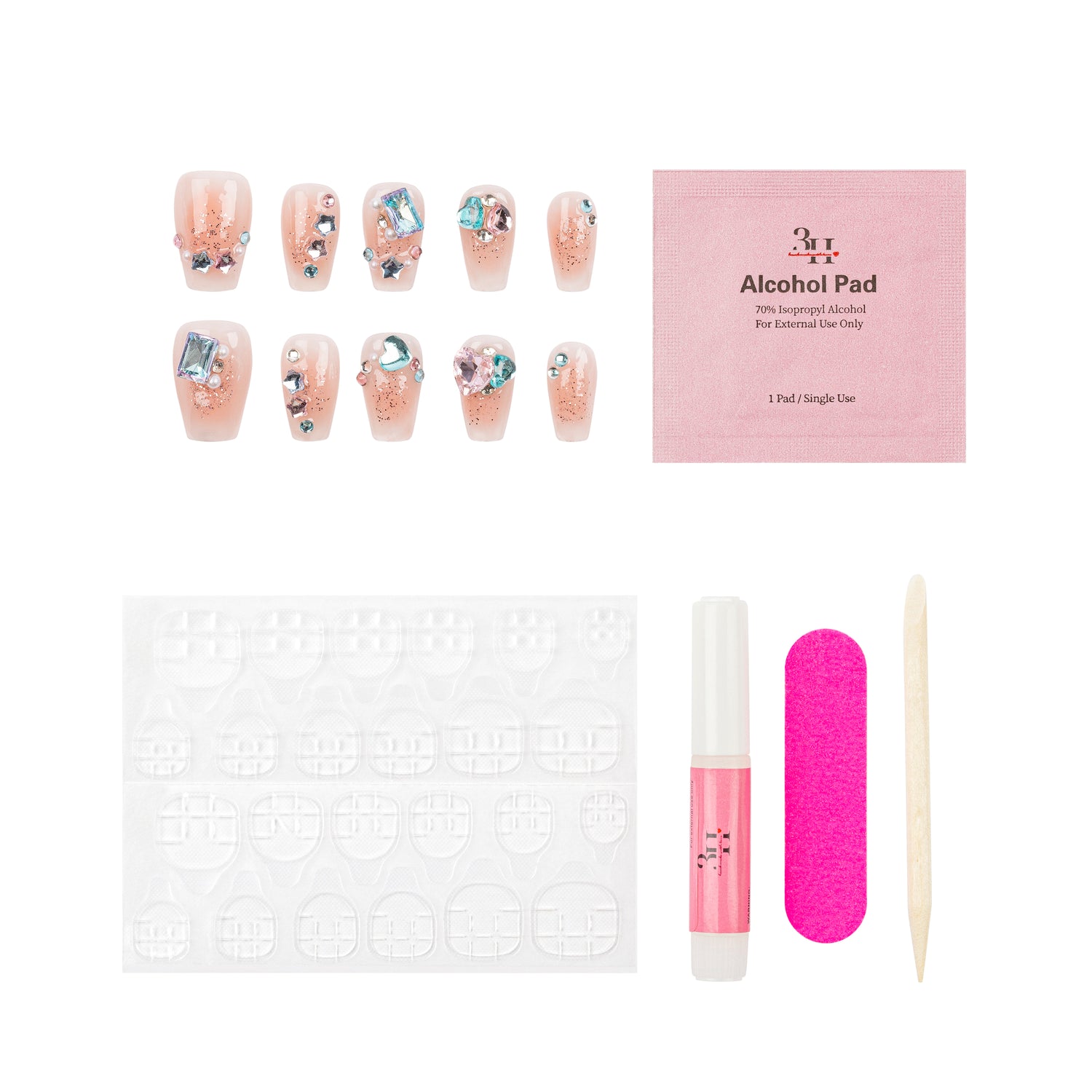 3H Luxury Handmade Press-on Nails - Dreamboat