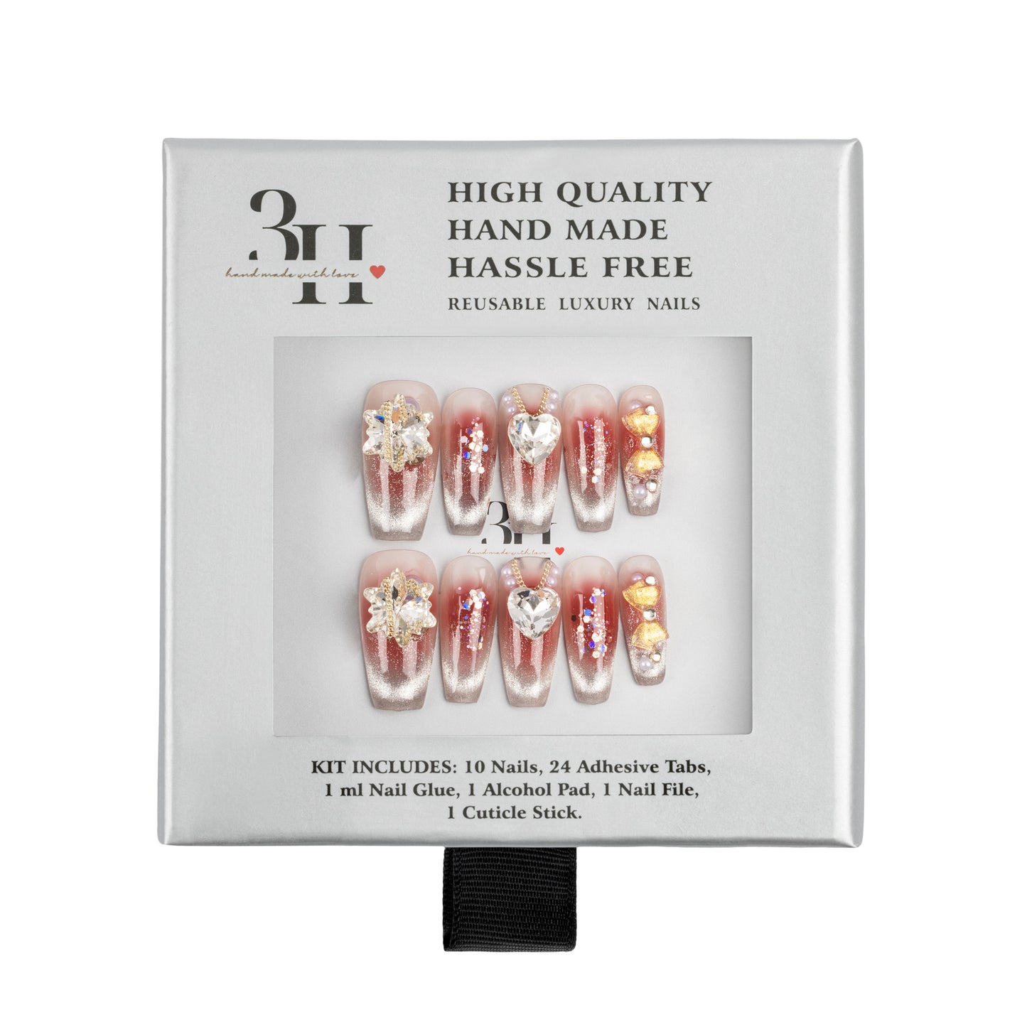 3H Luxury Handmade Press-on Nails - Eternal Blossom