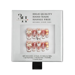 3H Luxury Handmade Press-on Nails - Eternal Blossom - 3H Nails