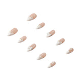 Elegant 3H Nails handmade press-on nails in a stylish design, perfect for a sophisticated and polished look.