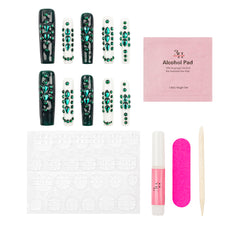 3H Luxury Handmade Press-on Nails - Green Enigma - 3H Nails