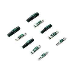 3H Luxury Handmade Press-on Nails - Green Enigma - 3H Nails