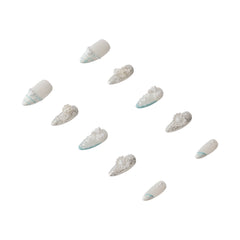 3H Luxury Handmade Press-on Nails - Crystal Frost - 3H Nails