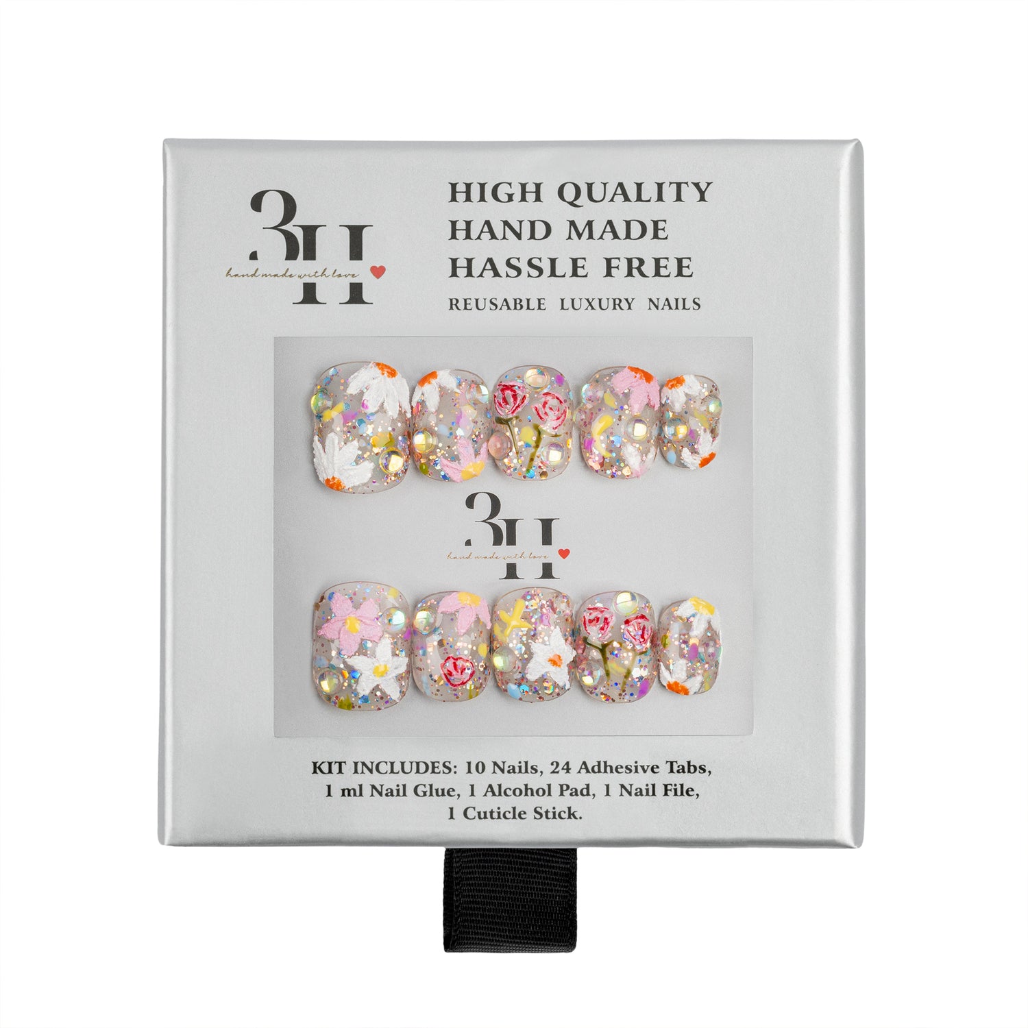 3H Luxury Handmade Press-on Nails - Bouquet - 3H Nails