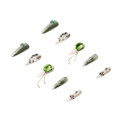 3H Luxury Handmade Press-on Nails - Snowflake Jewel - 3H Nails