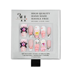 3H Luxury Handmade Press-on Nails - Dollhouse Horror - 3H Nails
