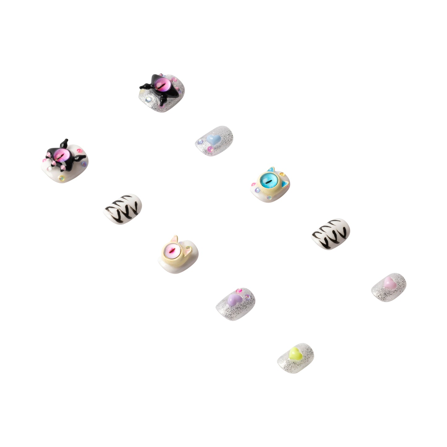3H Luxury Handmade Press-on Nails - Haunted Cutie