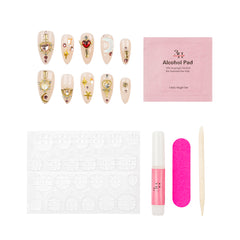 3H Luxury Handmade Press-on Nails - Lunar Bloom - 3H Nails