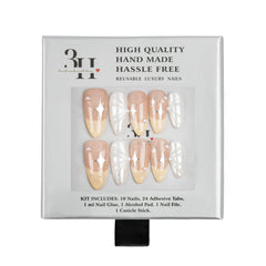 3H Luxury Handmade Press-on Nails - Lemon Star - 3H Nails