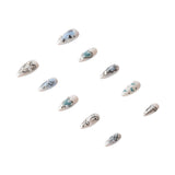 3H Luxury Handmade Press-on Nails - Chrome Angel