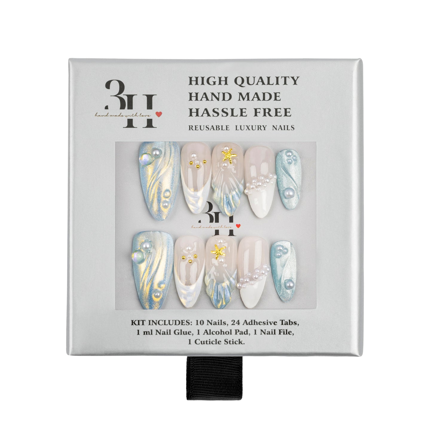 3H Luxury Handmade Press-on Nails - Starry Dreams