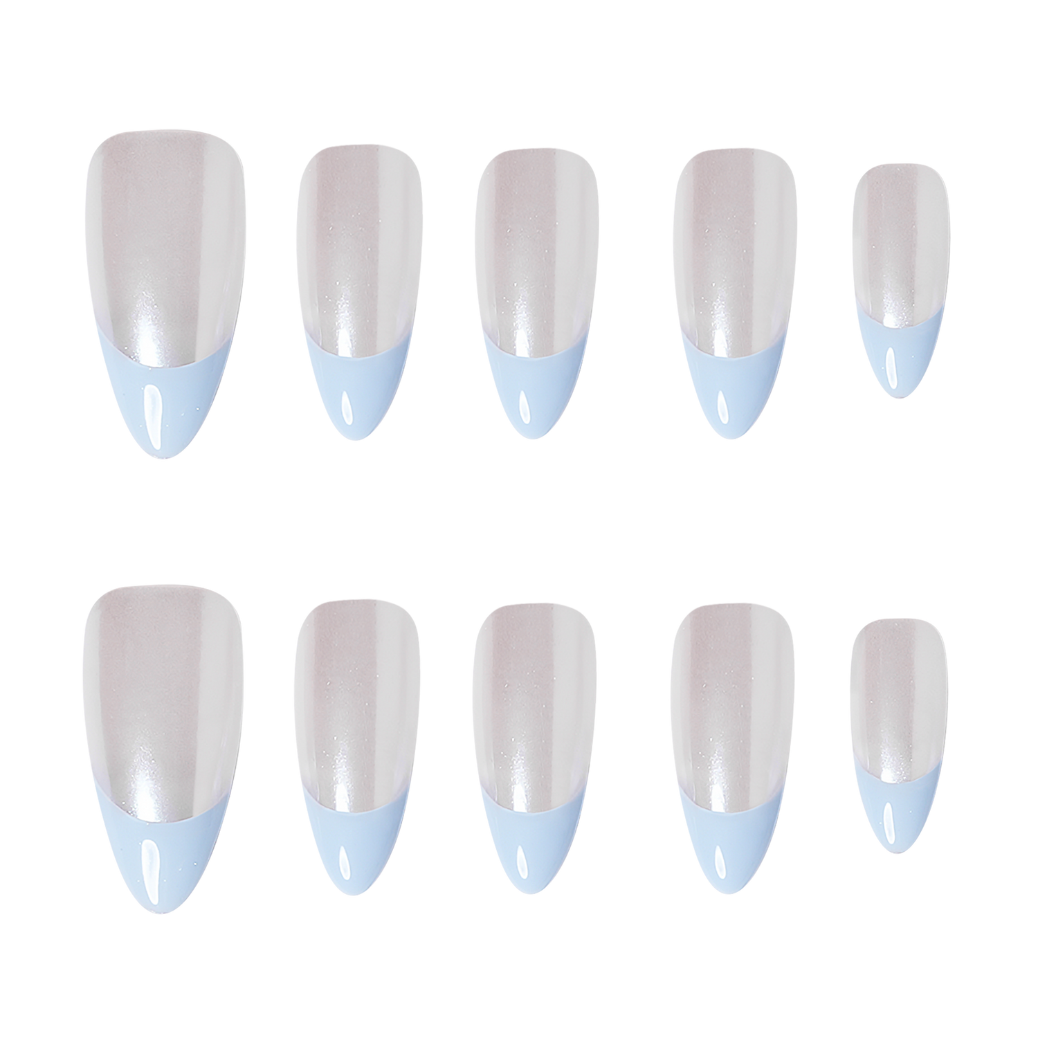 3H Luxury Handmade Press-on Nails - Powder Puff