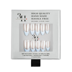 3H Luxury Handmade Press-on Nails - Powder Puff - 3H Nails