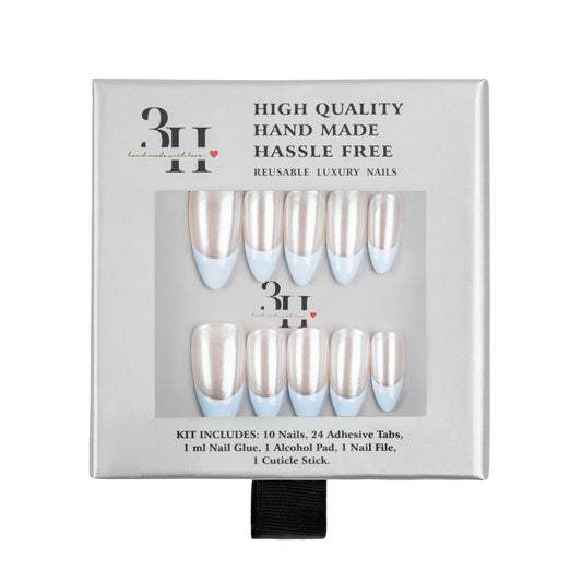 3H Luxury Handmade Press-on Nails - Powder Puff