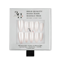 3H Luxury Handmade Press-on Nails - Pearlfection - 3H Nails