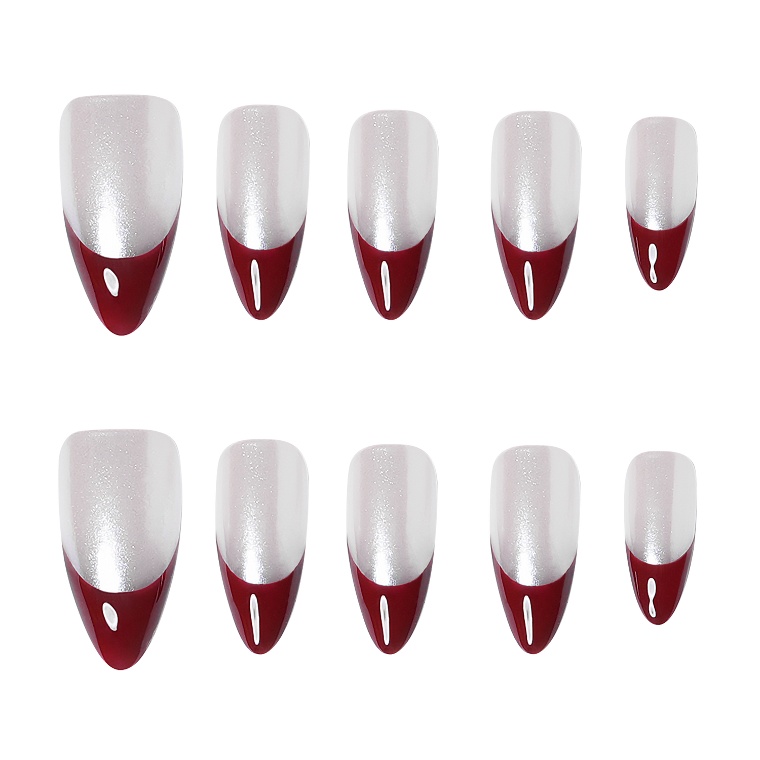 Handmade 3H Nails Luxury Press-on Nails in a natural nude design with elegant detailing, perfect for quick, stylish manicures.