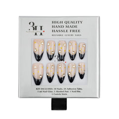 3H Luxury Handmade Press-on Nails - Manhattan - 3H Nails