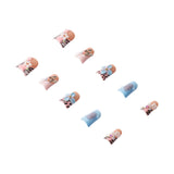 Handmade Y2K Duck Nail Hottie press-on nails by 3H Nails, featuring vibrant, glossy designs for a bold, trendy look.