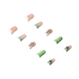 Handmade press-on nails with Y2K duck motif by 3H Nails, featuring a playful, colorful design for trendy nail fashion.