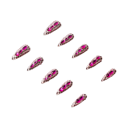 3H Luxury Handmade Press-on Nails - Diamond Diva
