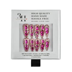 3H Luxury Handmade Press-on Nails - Diamond Diva - 3H Nails