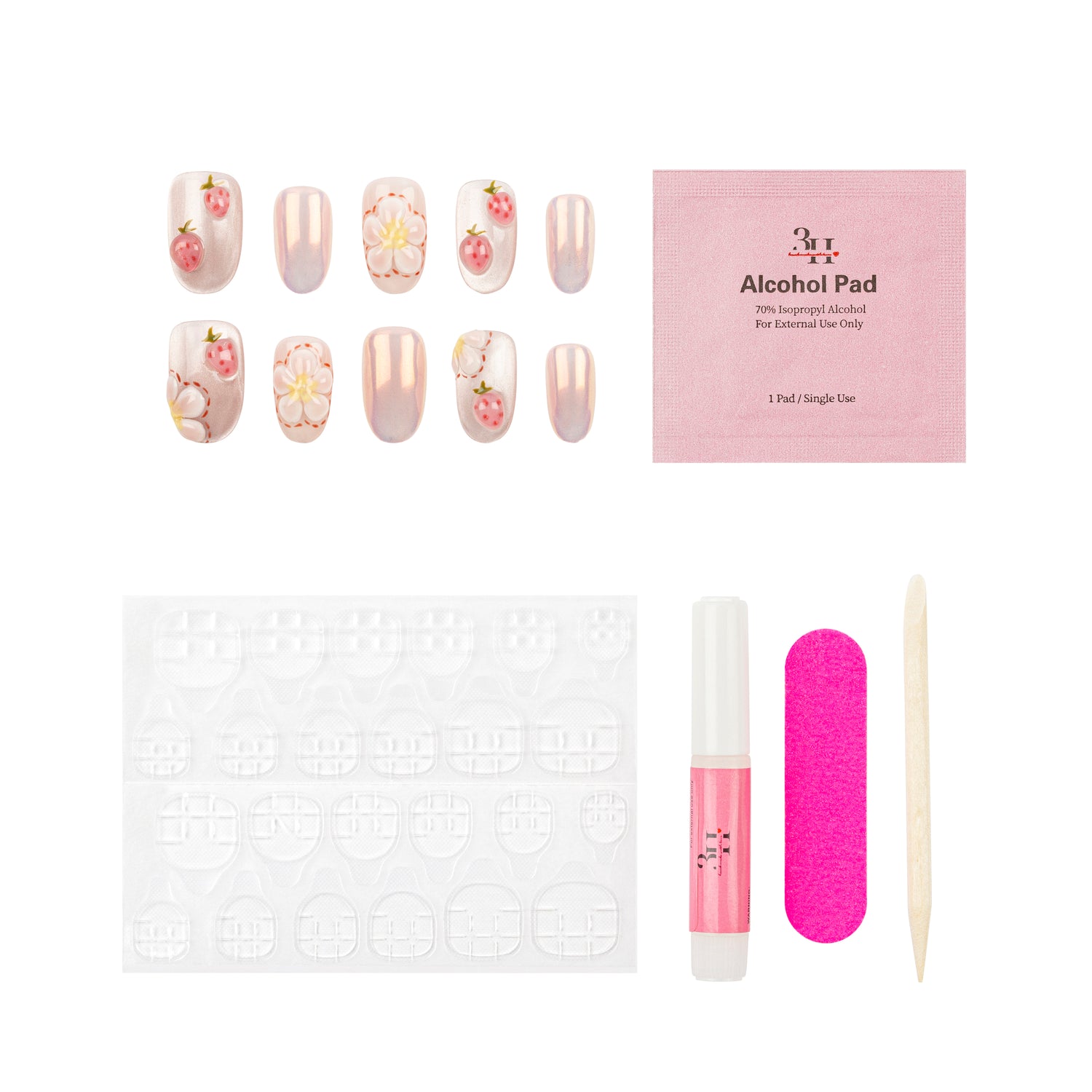 3H Luxury Handmade Press-on Nails - Lovebug