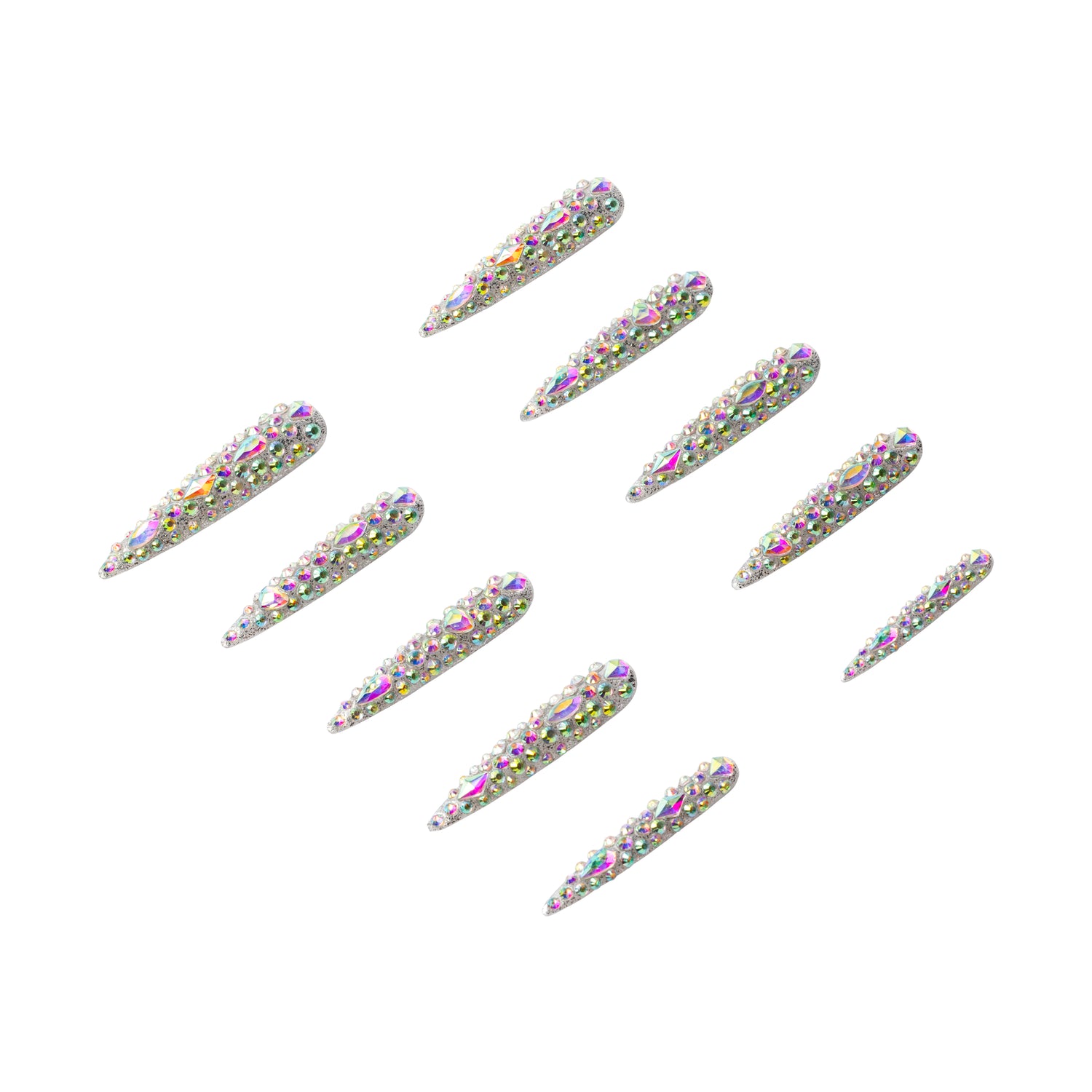 3H Luxury Handmade Press-on Nails - Diamond Dust - 3H Nails