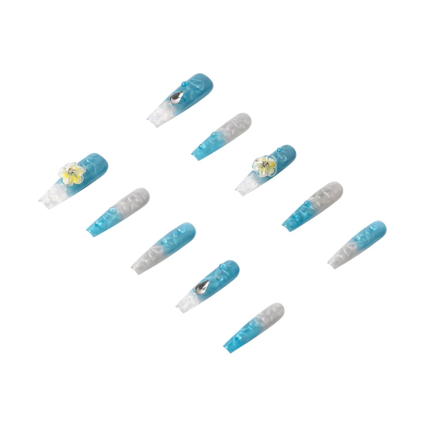 3H Luxury Handmade Press-on Nails - Paradise Flower