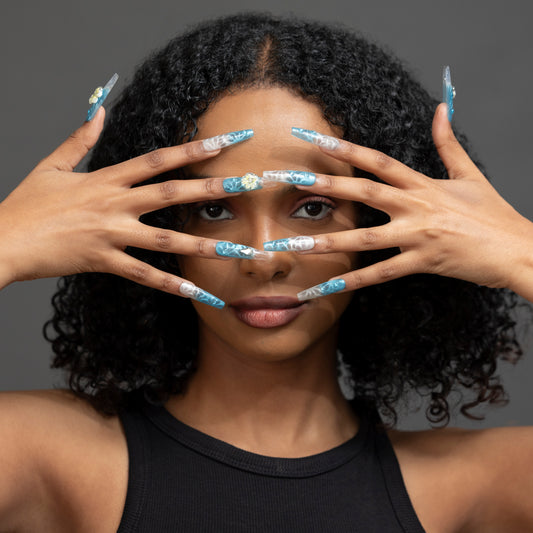 3H Luxury Handmade Press-on Nails - Paradise Flower