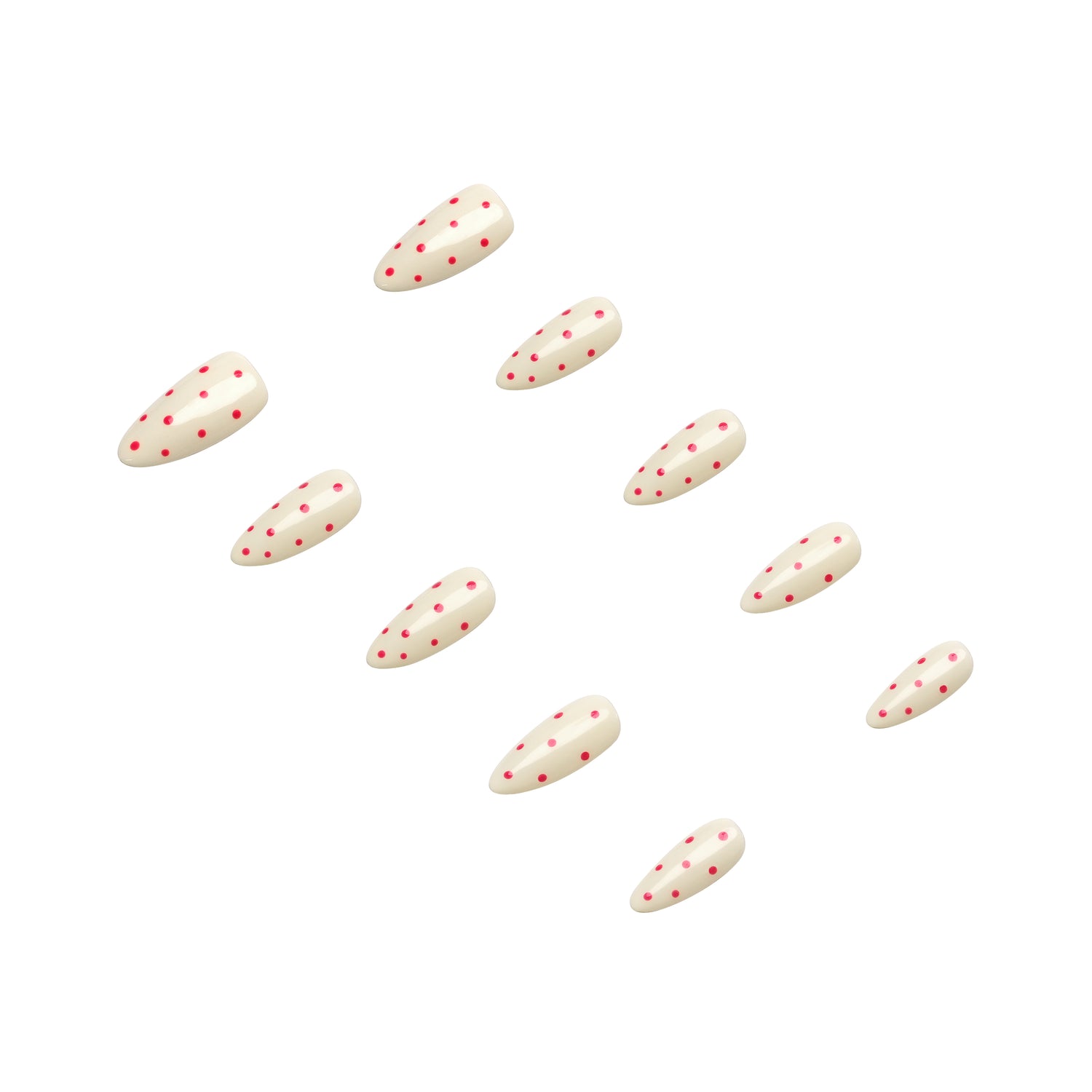 3H Nails luxury handmade press-on nails in Flamingo Pop design, featuring vibrant pink and coral tones with decorative patterns.