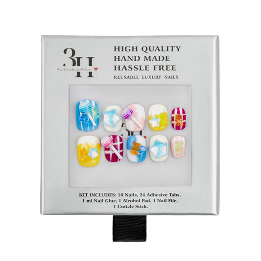 3H Luxury Handmade Press-on Nails - Candy Coat