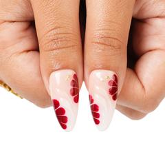 Berry Bloom - Long Almond Press-On Nails - 3H Nails