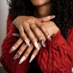 Berry Bloom - Long Almond Press-On Nails - 3H Nails