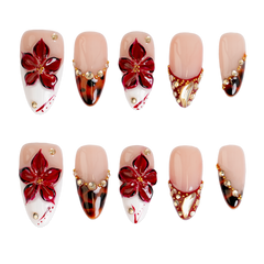 Chai - Medium Almond Press-On Nails - 3H Nails