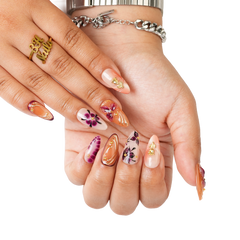 Cocoa Blossom - Long Almond Press-On Nails - 3H Nails