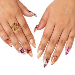 Cocoa Blossom - Long Almond Press-On Nails - 3H Nails