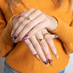 Cocoa Blossom - Long Almond Press-On Nails - 3H Nails