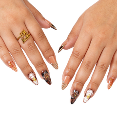 Cocoa Petals - Medium Almond Press-On Nails - 3H Nails