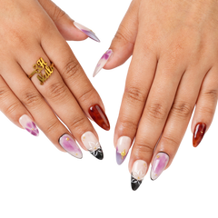 Lavender Latte - Medium Almond Press-On Nails - 3H Nails