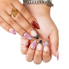 Lavender Latte - Medium Almond Press-On Nails - 3H Nails