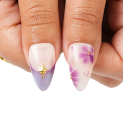 Lavender Latte - Medium Almond Press-On Nails - 3H Nails