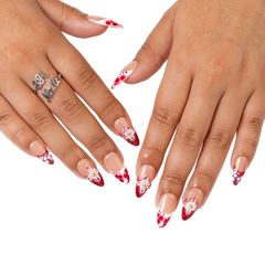 Red Velvet - Medium Almond Press-On Nails - 3H Nails