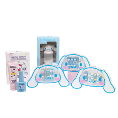 Cinnamoroll complete nail bundle with three press-on nail sets, UV LED lamp, gel base coat and solid nail glue