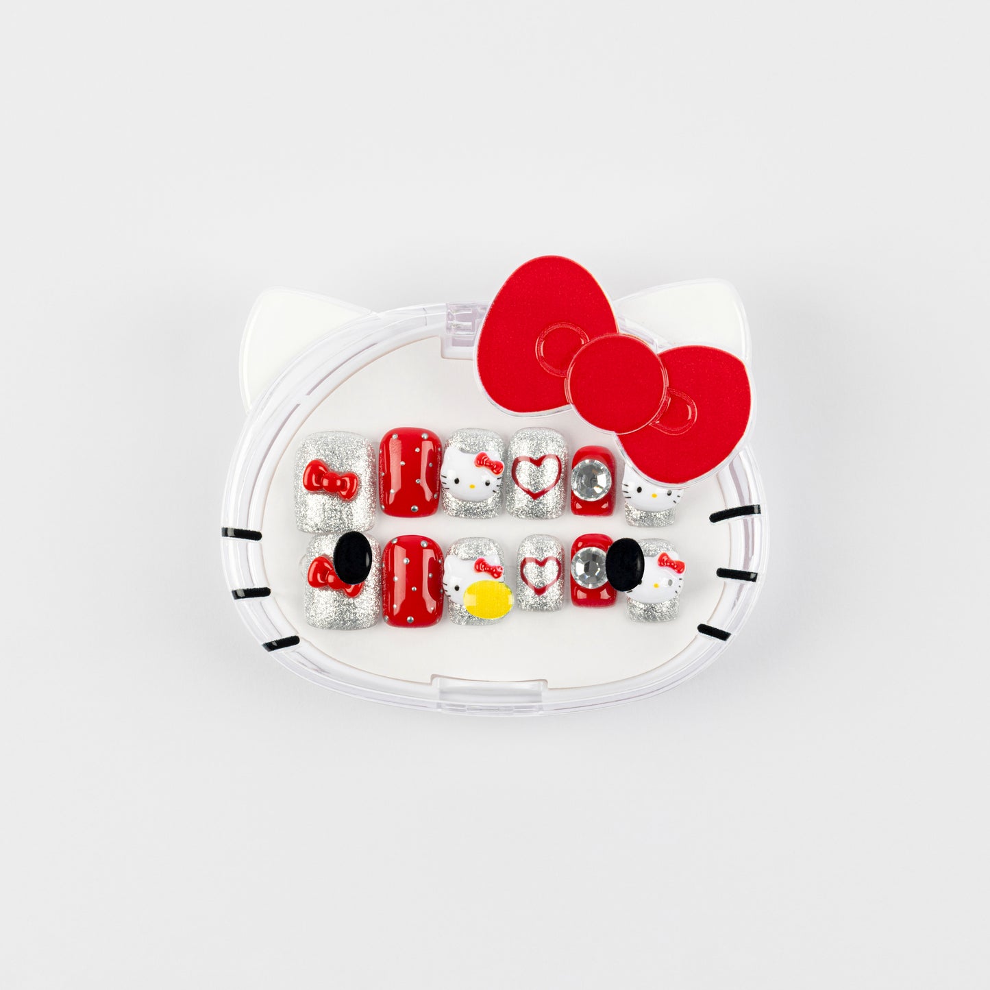 Hello Kitty Luxury 3D Handmade Press-On Nails