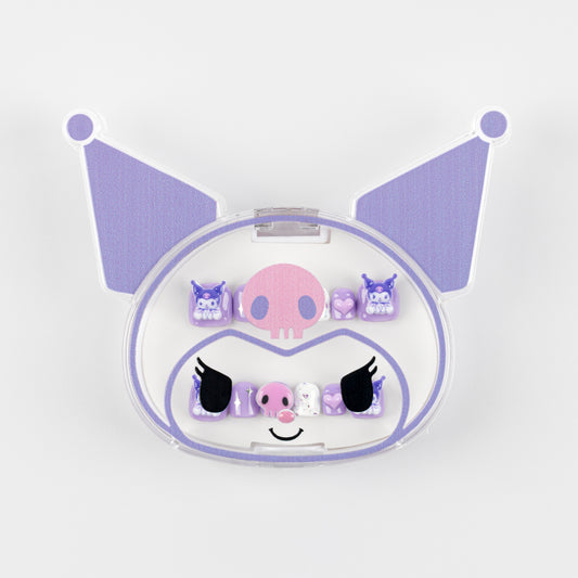 Kuromi Kids 3D Luxury Handmade Press-On Nails