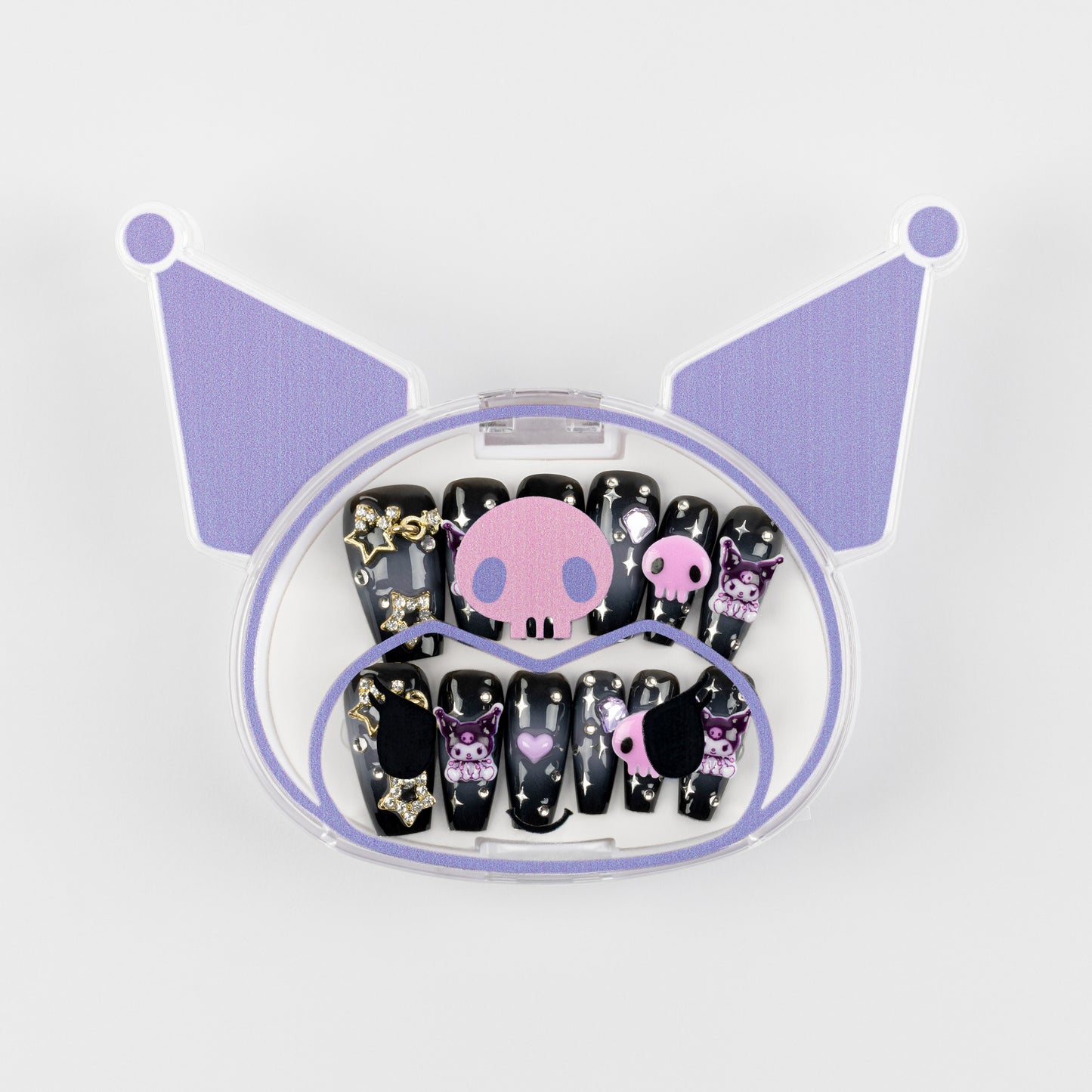 Kuromi 3D Luxury Handmade Press-On Nails