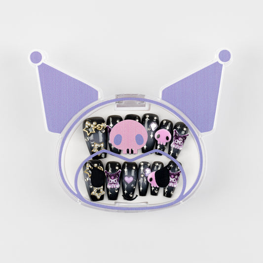 Kuromi 3D Luxury Handmade Press-On Nails