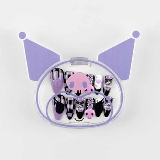 Kuromi 3D Luxury Handmade Press-On Nails