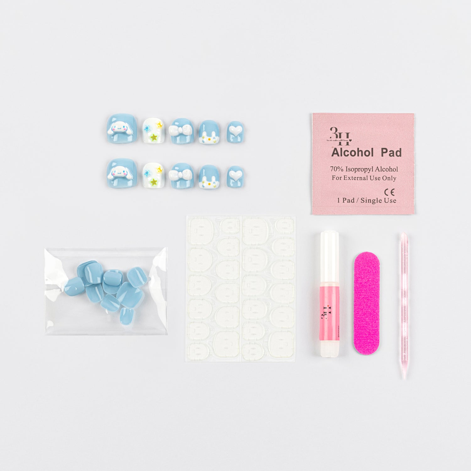 Cinnamoroll Kids 3D Luxury Handmade Press-On Nails - 3H Nails