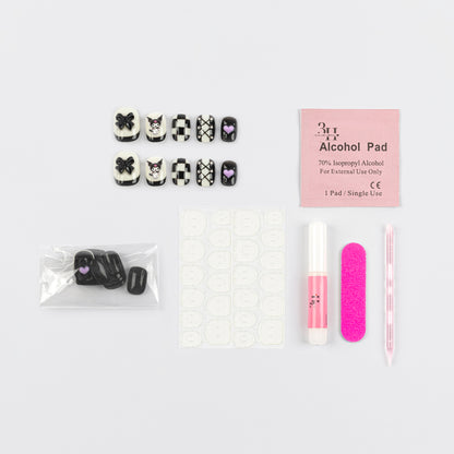 Kuromi 3D Luxury Handmade Press-On Nails